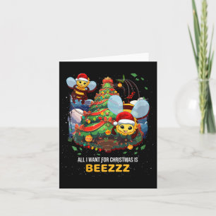 Allt jag vill ha i jul är Beezzz Honungsbi Beeke Kort