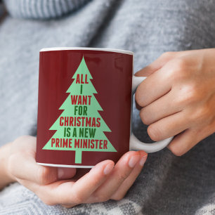 Allt jag vill ha i jul är en ny premiärminister kaffemugg