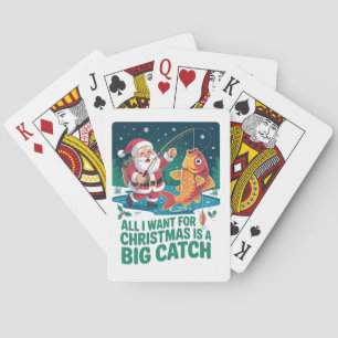 Allt jag vill ha i jul är en stor fångst Fiske Casinokort