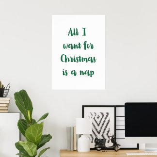 Allt jag vill ha i jul är en tupplur poster