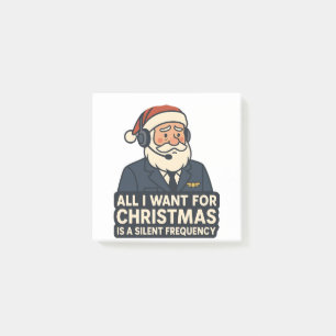 Allt jag vill ha i jul är en tydlig frekvens luft post-it block