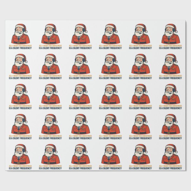 Allt jag vill ha i jul är en tydlig frekvens presentpapper (Platt)