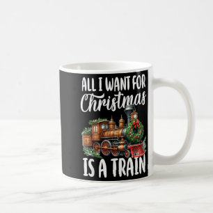 Allt jag vill ha i jul är ett ånglokomotiv kaffemugg