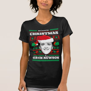 Allt jag vill ha i jul är Gavin Newsom T Shirt