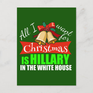Allt jag vill ha i jul är Hillary Helg Vykort