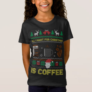 Allt jag vill ha i jul är kaffe Barista Ugly Sw T Shirt
