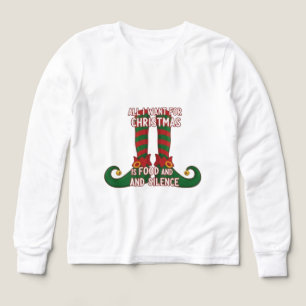 Allt jag vill ha i jul är mat och tystnad T-Shirt