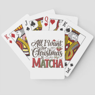 Allt jag vill ha i jul är Matcha grön kaffe Casinokort