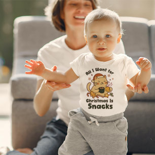 Allt jag vill ha i jul är Snacks Cute Holida T Shirt