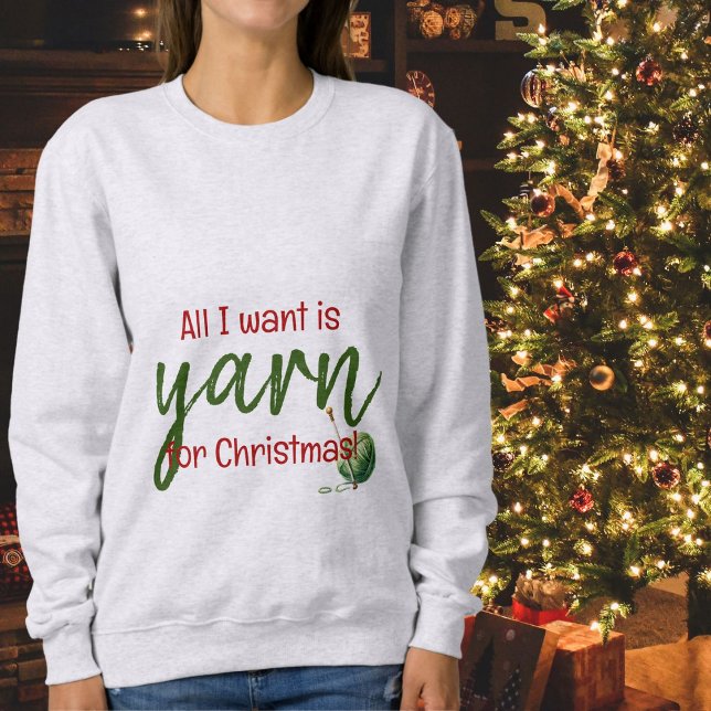 Allt jag vill ha i jul är T-Shirt (Really all i want is yarn for christmas)