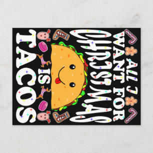 Allt jag vill ha i jul är Tacos Helg Vykort