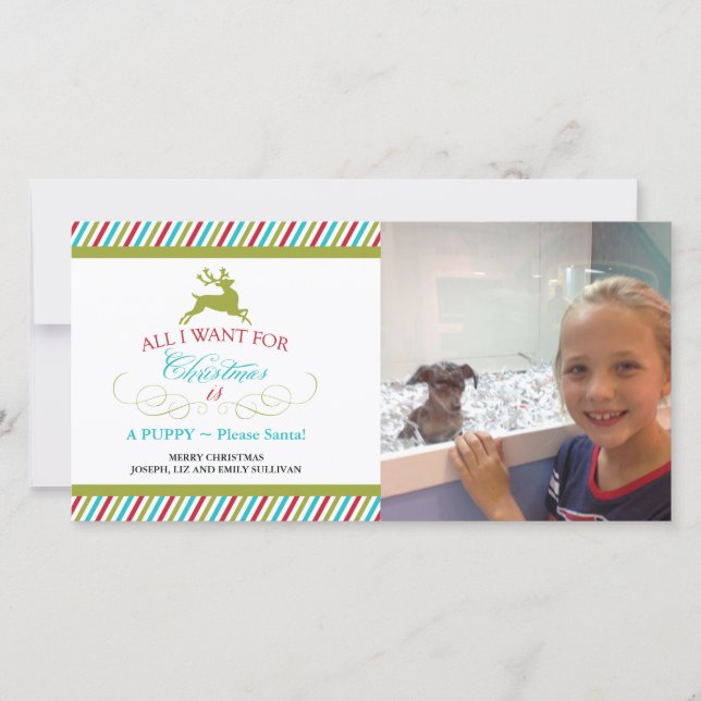 Allt jag vill ha i jul julkort (Framsida)