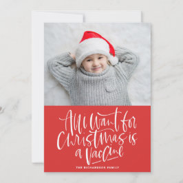 Allt jag vill ha i julen är ett rödfoto av vaccine