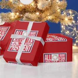 Allt jag vill ha i julen Ny president Patriotic Presentpapper