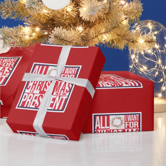 Allt jag vill ha i julen Ny president Patriotic Presentpapper (Helgdagar)