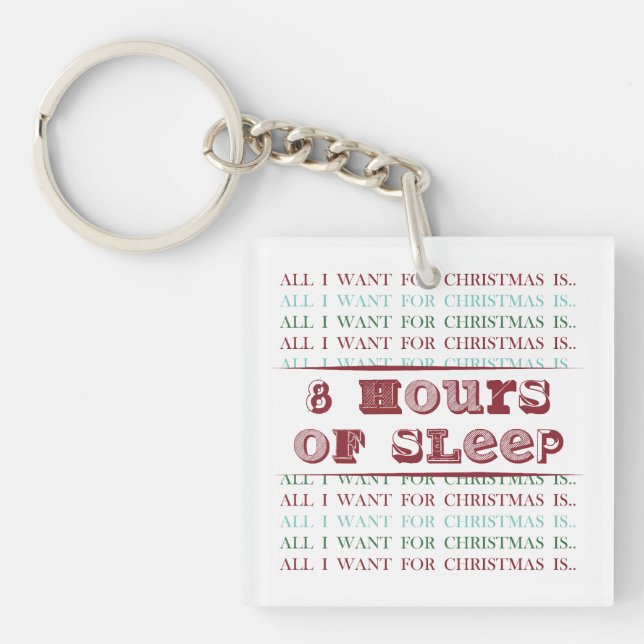 Allt jag vill ha i julklapp är 8 TIMMAR SLEEP (Framsidan)