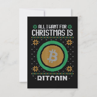 Allt jag vill ha i julklapp är Bitcoin BTC Kort