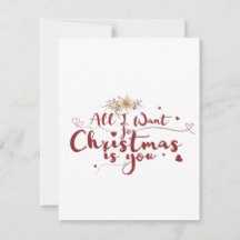 Allt jag vill ha i julklapp är du