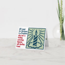 Allt jag vill ha i julklapp är en Bra talman Helgkort