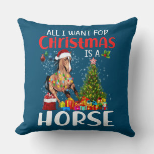 Allt jag vill ha i julklapp är en häftande häst kudde