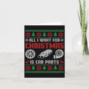 Allt jag vill ha i julklapp är fler bildelar, fukt kort