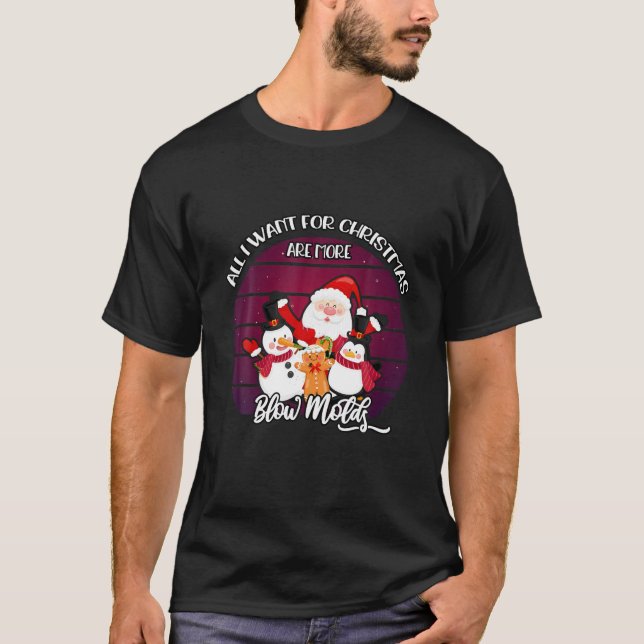 Allt jag vill ha i julklapp är mer blåa formar t shirt (Framsida)
