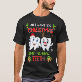 Allt jag vill ha i julklapp är min två Front de Fu T Shirt