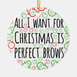 Allt jag vill ha i julklapp är perfekt julgransprydnad keramik