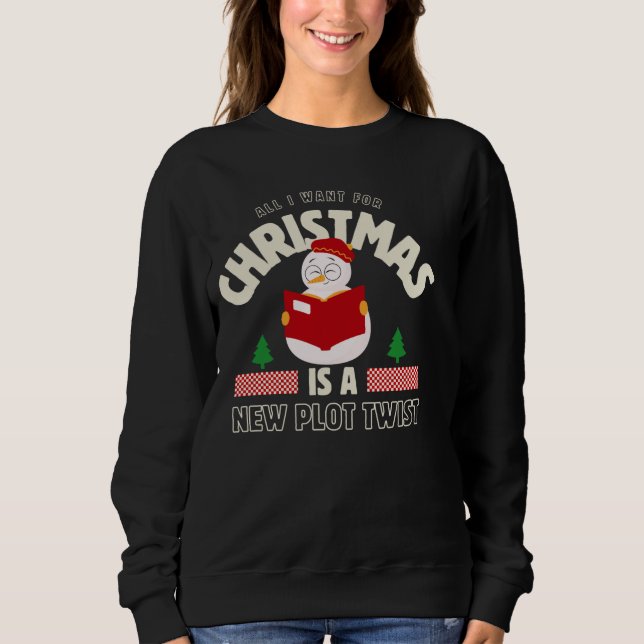 Allt jag vill ha i julklapp Bok Älskare T Shirt (Framsida)