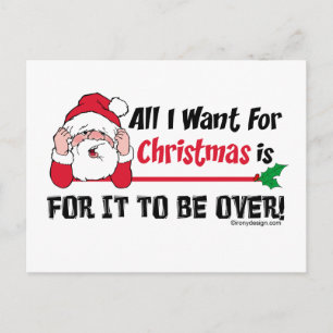 Allt jag vill ha i julklapp helg vykort