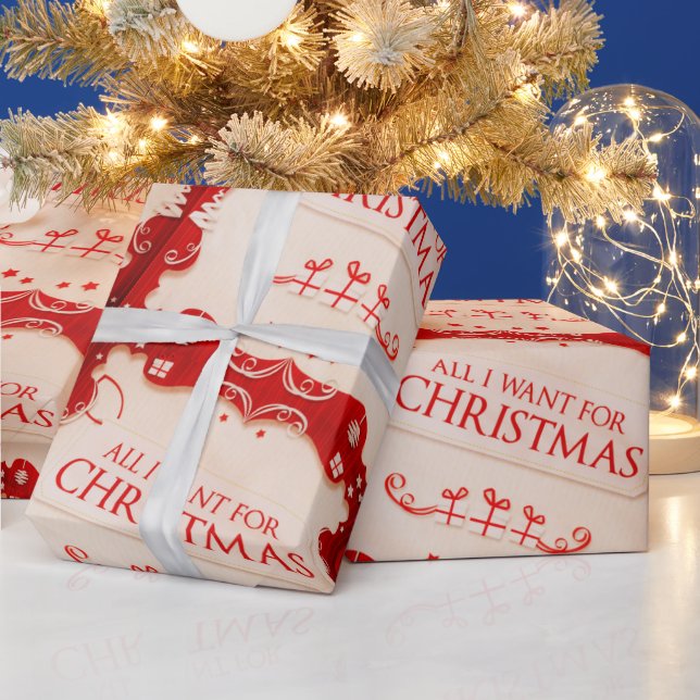 Allt jag vill ha i julklapp presentpapper (Helgdagar)