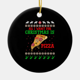 Allt jag vill ha i julpizza julgransprydnad keramik