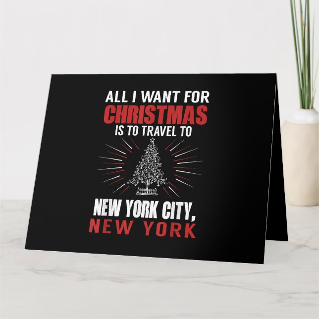 Allt jag vill ha på julresan till New York City N Kort (Framsida)
