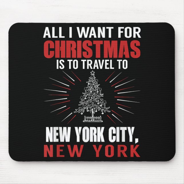 Allt jag vill ha på julresan till New York City N Musmatta (Framsidan)