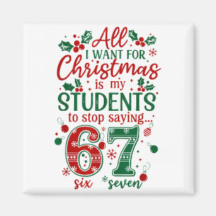 Allt jag vill ha till jul är att mina elever sluta magnet