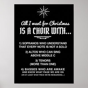 Allt jag vill ha till jul är.. choir poster