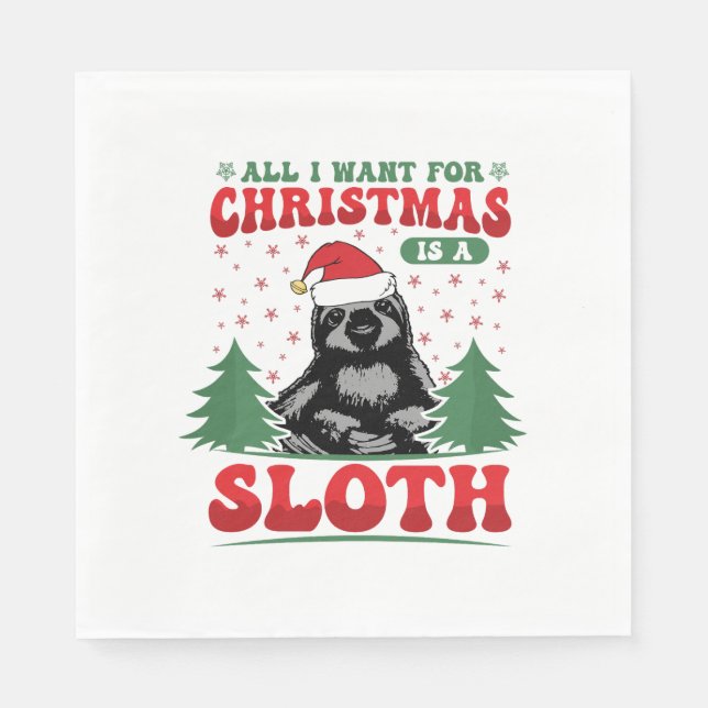 Allt jag vill ha till jul är en slott pappersservett (Framsidan)