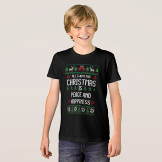 Allt jag vill ha till jul är fred och lycka t shirt