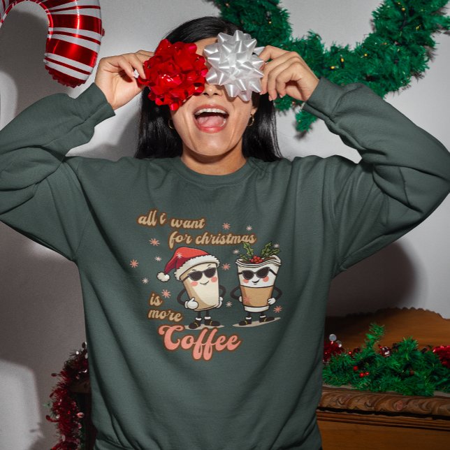 Allt jag vill ha till jul är mer kaffe t shirt (Skapare uppladdad)