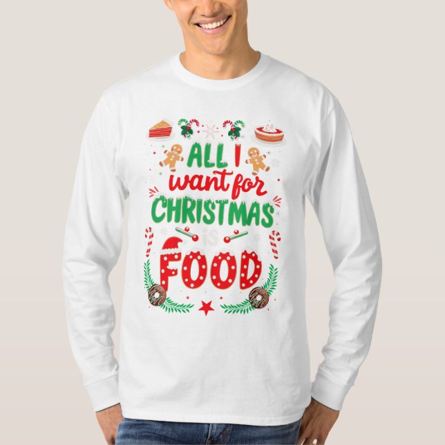 Allt jag vill ha till jul är.. t shirt (Framsida)