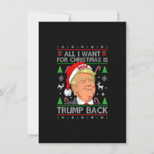 Allt jag vill ha till jul är Trump 2024 Ugly S Inbjudningar