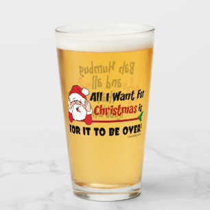 Allt jag vill ha till jul Bah Humbug Funny Glaskopp