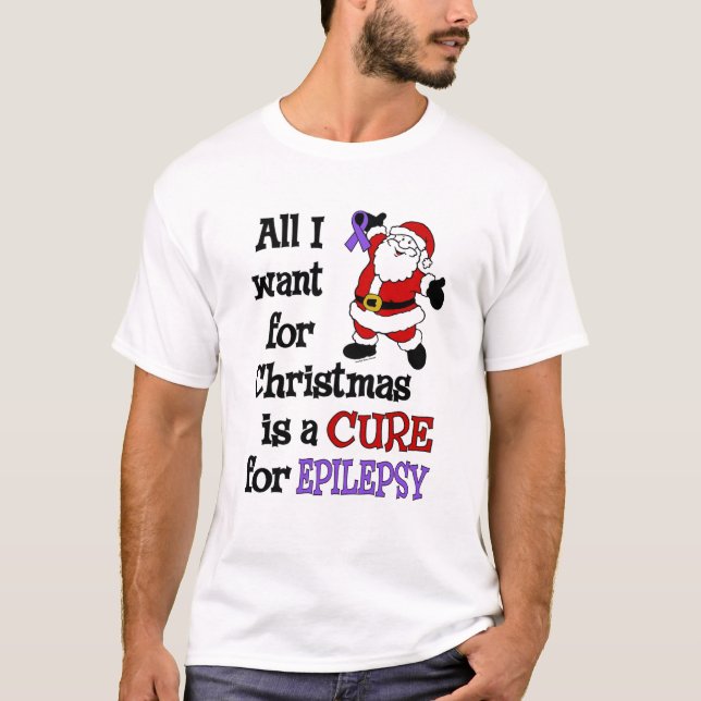 Allt jag vill ha till jul.. epilepsi t-shirt (Framsida)