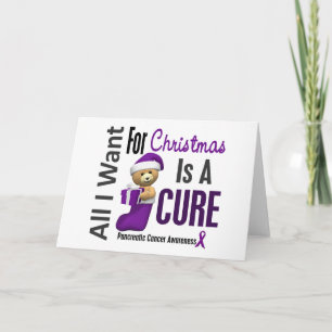 Allt jag vill ha till jul Pankreascancer Helgkort