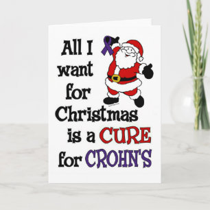 Allt jag vill ha till jul/tomten... Crohns's Helgkort