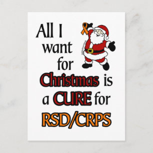 Allt jag vill ha till jul/tomten...RSD/CRPS Vykort