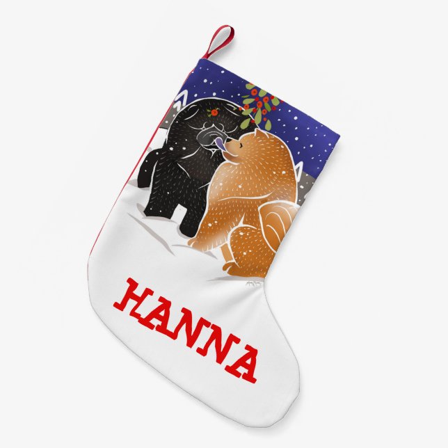 ALLT JAG VILL TILL JUL - Chow anpassad julstrumpa (Framsidan (Hängande))