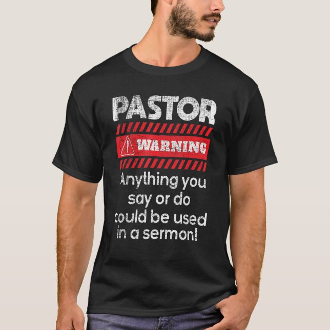 Allt kan användas i en sermonpastor-predikant t shirt (Framsida)