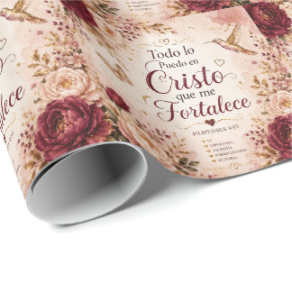 Allt kan jag i Kristus som stärker mig papper Presentpapper