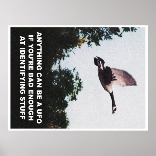 Allt kan vara ett UFO-medium (medium) Poster (Framsidan)